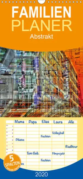 Spescha |  Abstrakt - Familienplaner hoch (Wandkalender 2020 , 21 cm x 45 cm, hoch) | Sonstiges |  Sack Fachmedien