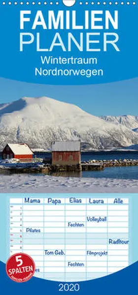 Becker |  Wintertraum Nordnorwegen - Familienplaner hoch (Wandkalender 2020 , 21 cm x 45 cm, hoch) | Sonstiges |  Sack Fachmedien