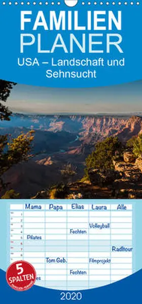 Jansen |  USA - Landschaft und Sehnsucht - Familienplaner hoch (Wandkalender 2020 , 21 cm x 45 cm, hoch) | Sonstiges |  Sack Fachmedien
