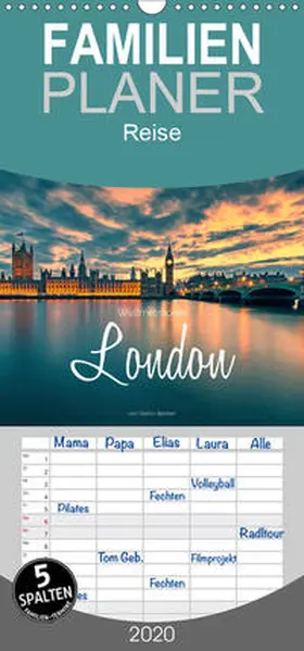 Becker |  Weltmetropole London - Familienplaner hoch (Wandkalender 2020 , 21 cm x 45 cm, hoch) | Sonstiges |  Sack Fachmedien