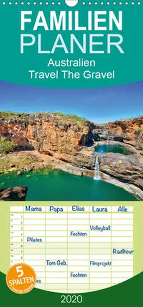 Sandrock |  Australien - Travel The Gravel - Familienplaner hoch (Wandkalender 2020 , 21 cm x 45 cm, hoch) | Sonstiges |  Sack Fachmedien