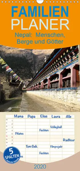 Rauch |  Nepal 2020 Menschen, Berge und Götter zwischen Annapurna und Marsyangdi - Familienplaner hoch (Wandkalender 2020 , 21 cm x 45 cm, hoch) | Sonstiges |  Sack Fachmedien