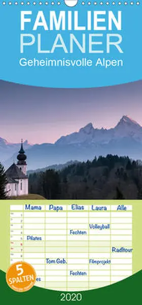 Westermann |  Geheimnisvolle Alpen - Familienplaner hoch (Wandkalender 2020 , 21 cm x 45 cm, hoch) | Sonstiges |  Sack Fachmedien