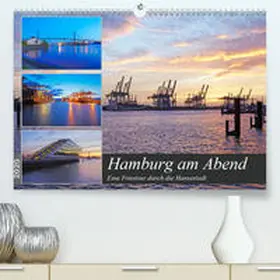 Schulz |  Hamburg am Abend(Premium, hochwertiger DIN A2 Wandkalender 2020, Kunstdruck in Hochglanz) | Sonstiges |  Sack Fachmedien