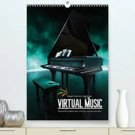 Hartmann |  VIRTUAL MUSIC - Musikinstrumente in Hyperrealistischen Illustrationen(Premium, hochwertiger DIN A2 Wandkalender 2020, Kunstdruck in Hochglanz) | Sonstiges |  Sack Fachmedien