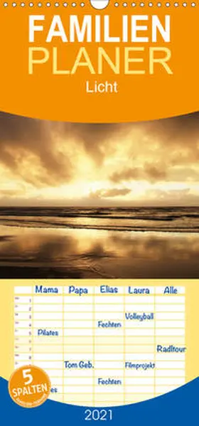 Hoffmann |  Lichtspiele in der Natur - Familienplaner hoch (Wandkalender 2021 , 21 cm x 45 cm, hoch) | Sonstiges |  Sack Fachmedien