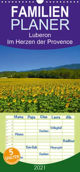 Werner |  Luberon. Im Herzen der Provence - Familienplaner hoch (Wandkalender 2021 , 21 cm x 45 cm, hoch) | Sonstiges |  Sack Fachmedien
