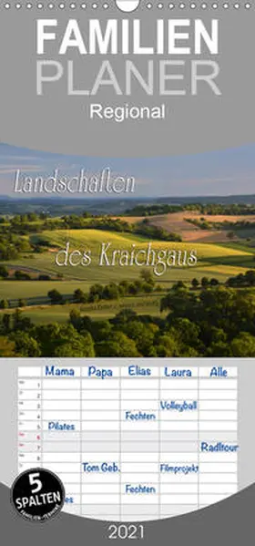 Reiter |  Landschaften des Kraichgaus - Familienplaner hoch (Wandkalender 2021 , 21 cm x 45 cm, hoch) | Sonstiges |  Sack Fachmedien