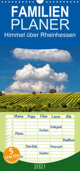 John |  Himmel über Rheinhessen - Familienplaner hoch (Wandkalender 2021 , 21 cm x 45 cm, hoch) | Sonstiges |  Sack Fachmedien