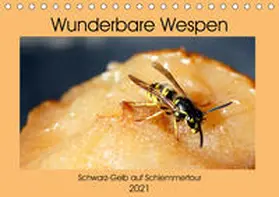 von Loewis of Menar |  Wunderbare Wespen - Schwarz-Gelb auf Schlemmertour (Tischkalender 2021 DIN A5 quer) | Sonstiges |  Sack Fachmedien