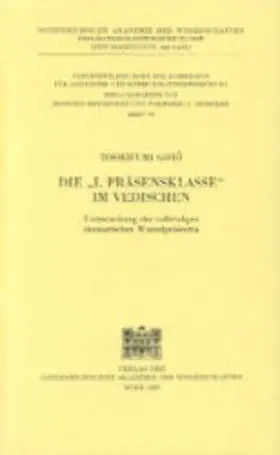 Goto / Mayrhofer / Dressler |  Die "1. Präsensklasse" im Vedischen | Buch |  Sack Fachmedien