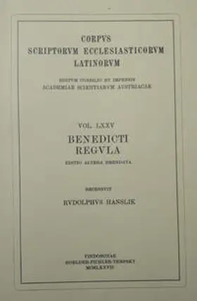 Hanslik |  Benedicti Regula, Editio altera emendata | Buch |  Sack Fachmedien