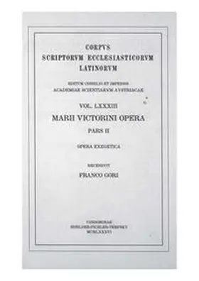 Gori |  Marius Victorinus | Buch |  Sack Fachmedien