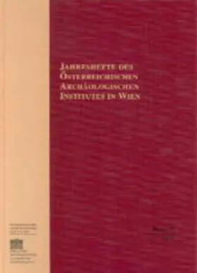 Österreichisches Archäologisches Institut |  Jahreshefte des Österreichischen Instituts in Wien / Jahreshefte des Österreichischen Instituts in Wien | Buch |  Sack Fachmedien