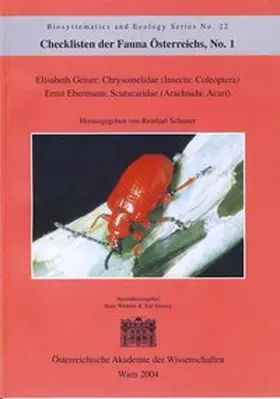 Geiser / Ebermann |  Checklisten der Fauna Österreichs, Nummer 1:  Chrysomelidae (Insecta: Coleoptera), Scutacardidae (Arachnida: Acari) | Buch |  Sack Fachmedien