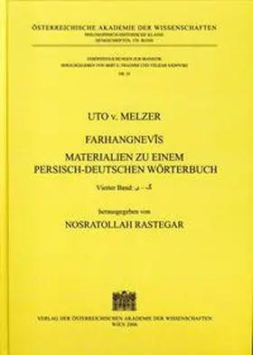 Rastegar |  Uto von Melzer. Farhangnevis | Buch |  Sack Fachmedien