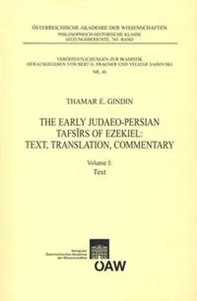 Gindin |  The Early Judaeo-Persian Tafsirs of Ezekiel: Text, Translation, Commentary | Buch |  Sack Fachmedien