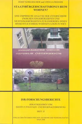 Kohlbacher / Reeger |  Staatsbürgerschaftsbonus beim Wohnen? | Buch |  Sack Fachmedien