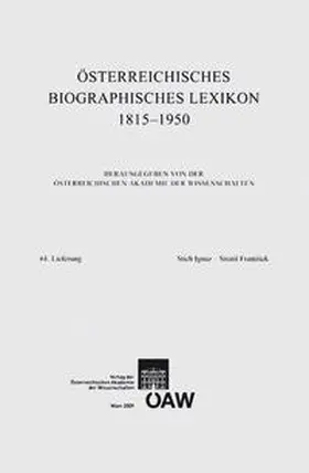 Oebl-Redaktion |  Österreichisches Biographisches Lexikon 1815-1950 / Österreichisches Biographisches Lexikon Lieferung 61 | Buch |  Sack Fachmedien