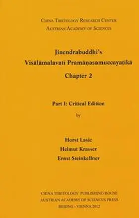 Steinkellner / Lasic / Krasser |  Jinendrabuddhi´s Visalamalavati Praman?asamuccayat?ika, Chapter 2 | Buch |  Sack Fachmedien