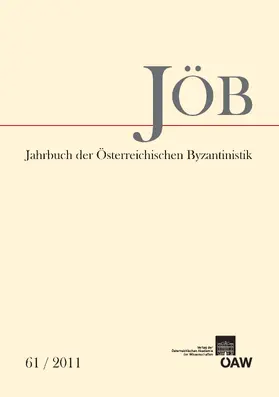 Kislinger |  Jahrbuch der Österreichischen Byzantinistik 61/2011 | eBook | Sack Fachmedien