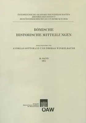 Gottsmann / Winkelbauer |  Römische Historische Mitteilungen / Römische Historische Mitteilungen 56. Band 2014 | Buch |  Sack Fachmedien