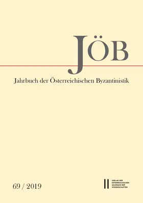 Gastgeber / Preiser-Kaepeller / Preiser-Kapeller |  Jahrbuch der österreichischen Byzantinistik / Jahrbuch der Österreichischen Byzantinistik 69/2019 | Buch |  Sack Fachmedien