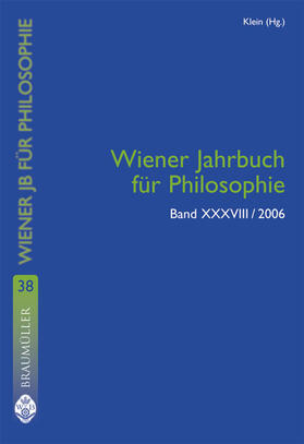 Klein |  Wiener Jahrbuch für Philosophie | Buch |  Sack Fachmedien