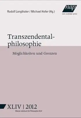 Hofer / Langthaler |  Transzendentalphilosophie. Möglichkeiten und Grenzen | Buch |  Sack Fachmedien
