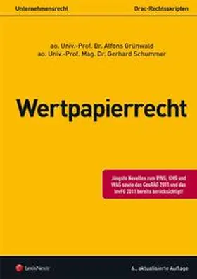 Grünwald / Schummer |  Unternehmensrecht (HR) - Wertpapierrecht | Buch |  Sack Fachmedien