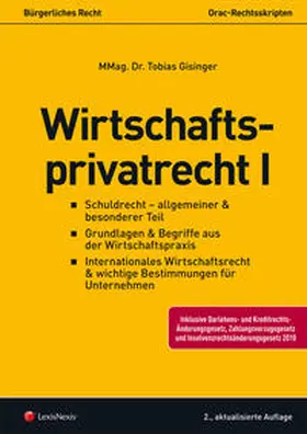 Gisinger |  Wirtschaftsprivatrecht I | Buch |  Sack Fachmedien