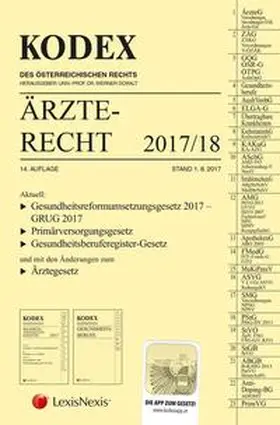 Doralt |  KODEX Ärzterecht 2017/18 | Buch |  Sack Fachmedien