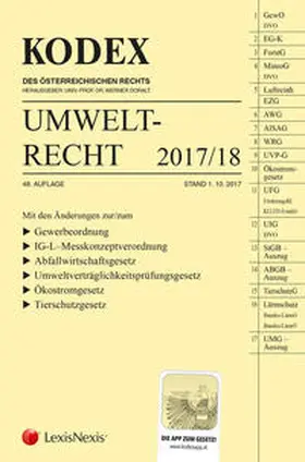 Doralt |  KODEX Umweltrecht 2017/18 | Buch |  Sack Fachmedien