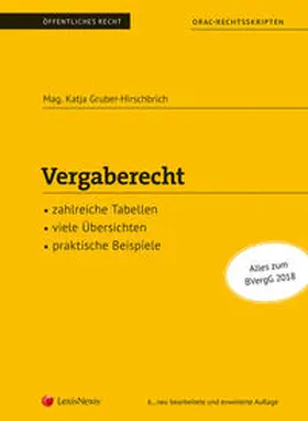 Gruber-Hirschbrich |  Vergaberecht (Skriptum) | Buch |  Sack Fachmedien