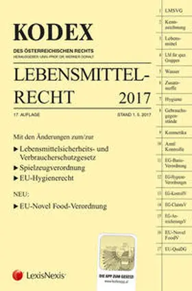 Doralt |  KODEX Lebensmittelrecht 2017 | Buch |  Sack Fachmedien