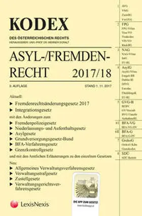 Doralt |  KODEX Asyl- und Fremdenrecht 2017/18 | Buch |  Sack Fachmedien