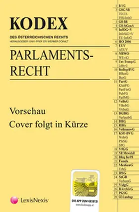 Doralt |  KODEX Parlamentsrecht 2025 - inkl. App | Buch |  Sack Fachmedien