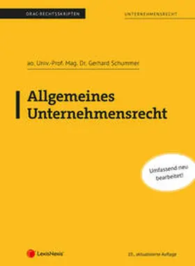 Schummer |  Allgemeines Unternehmensrecht | Buch |  Sack Fachmedien