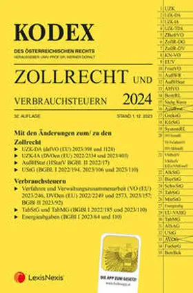 Doralt |  KODEX Zollrecht 2024 - inkl. App | Buch |  Sack Fachmedien