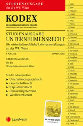 Doralt |  KODEX Unternehmensrecht für wirtschaftsrechtliche LVA 2024 - inkl. App | Buch |  Sack Fachmedien