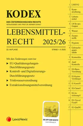Doralt |  KODEX Lebensmittelrecht 2025 - inkl. App | Buch |  Sack Fachmedien