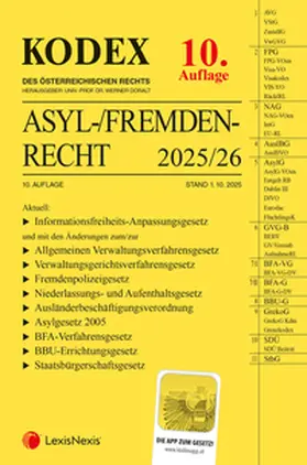 Doralt |  KODEX Asyl- und Fremdenrecht 2025/26 - inkl App | Buch |  Sack Fachmedien