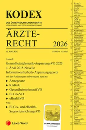 Doralt |  KODEX Ärzterecht 2026 - inkl. App | Buch |  Sack Fachmedien