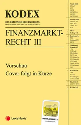 Doralt |  KODEX Finanzmarktrecht Band III 2025 | Buch |  Sack Fachmedien