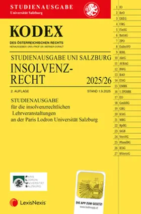 Doralt |  KODEX Insolvenzrecht Salzburg 2025/26 - inkl. App | Buch |  Sack Fachmedien