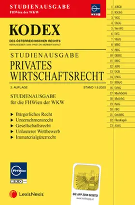 Doralt |  KODEX Privates Wirtschaftsrecht für die FHWien der WKW 2025/26 - inkl. App | Buch |  Sack Fachmedien