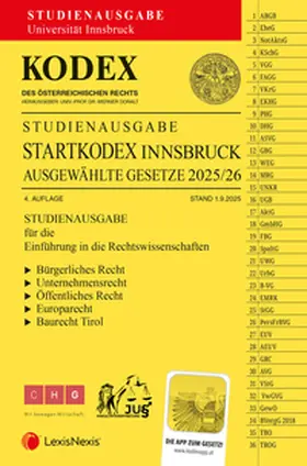 Doralt |  KODEX Startkodex Innsbruck 2025/26 - inkl. App | Buch |  Sack Fachmedien