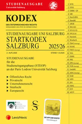 Doralt |  KODEX Startkodex Salzburg 2025/26 - inkl. App | Buch |  Sack Fachmedien