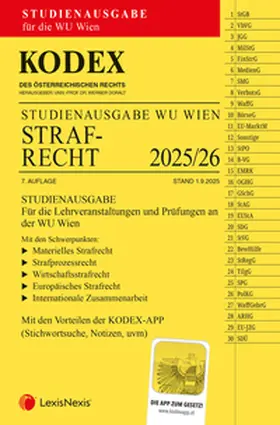 Doralt |  KODEX Strafrecht für die WU 2025/26 - inkl. App | Buch |  Sack Fachmedien