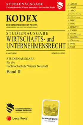 Doralt |  KODEX Wirtschafts- und Unternehmensrecht Band II (FH Wr. Neustadt) 2025 | Buch |  Sack Fachmedien
